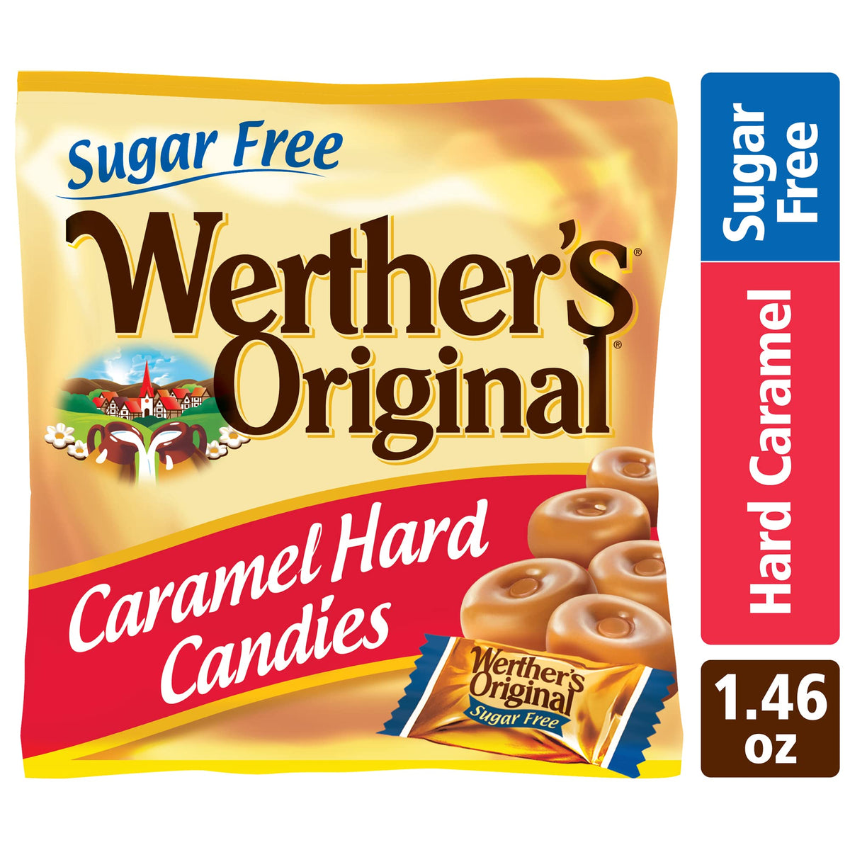 Werther's Original Sugar Free Hard Candies 1.46 Oz (3 Pack)