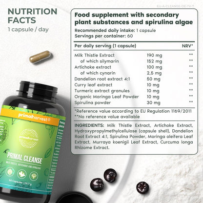 Primal Harvest Cleanse - Daily Supplement, Gluten, Dairy & Soy Free