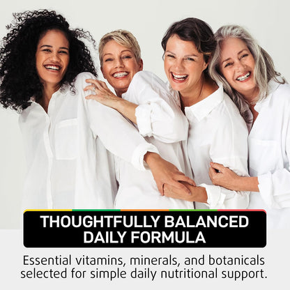Multivitamin for Women 50 and Over - Once Daily Womens Multivitamin with Lutein & CoQ10 - Vegan, Iron Free Vitamins for Women 50 Plus - Daily Wellness, Bone & Immune Support - USA Made - 60 Capsules