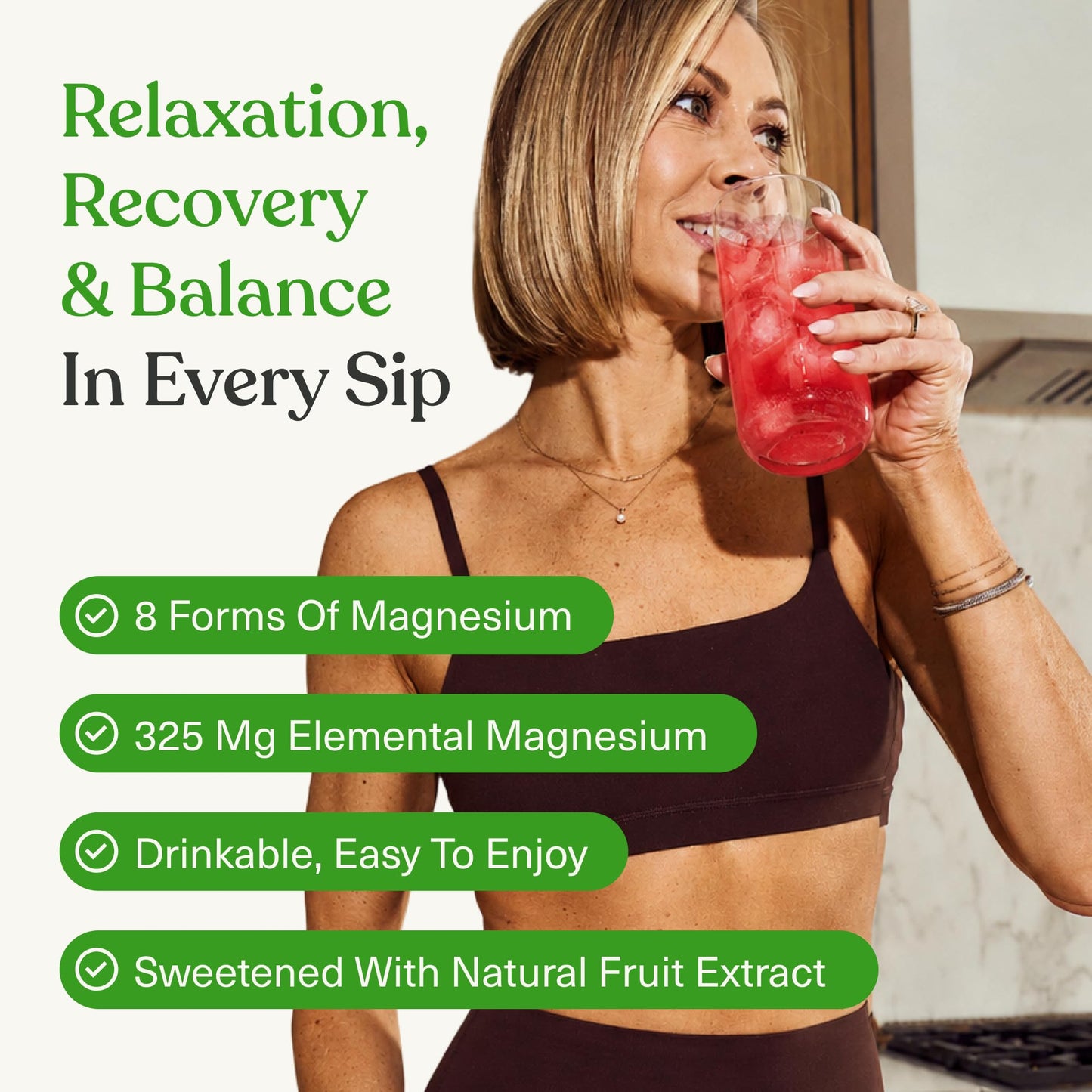 BIOptimizers Magnesium Breakthrough Drink - 8 Forms of Magnesium, Electrolytes, Sleep Health, Stress, Muscle Recovery, Heart Support | Glycinate, Citrate, Malate- Raspberry Lemon