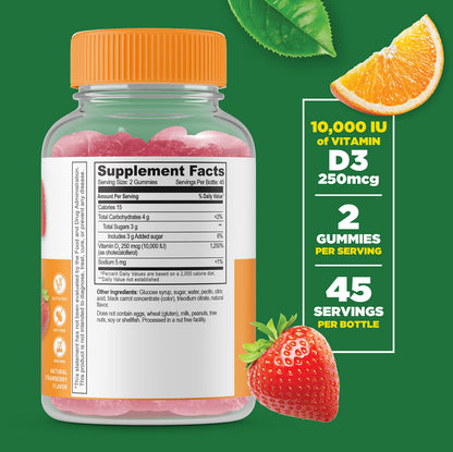 Lifeable Women's Prenatal Multivitamin + Vitamin D 10000 IU, Gummies Bundle - Great Tasting, Vitamin