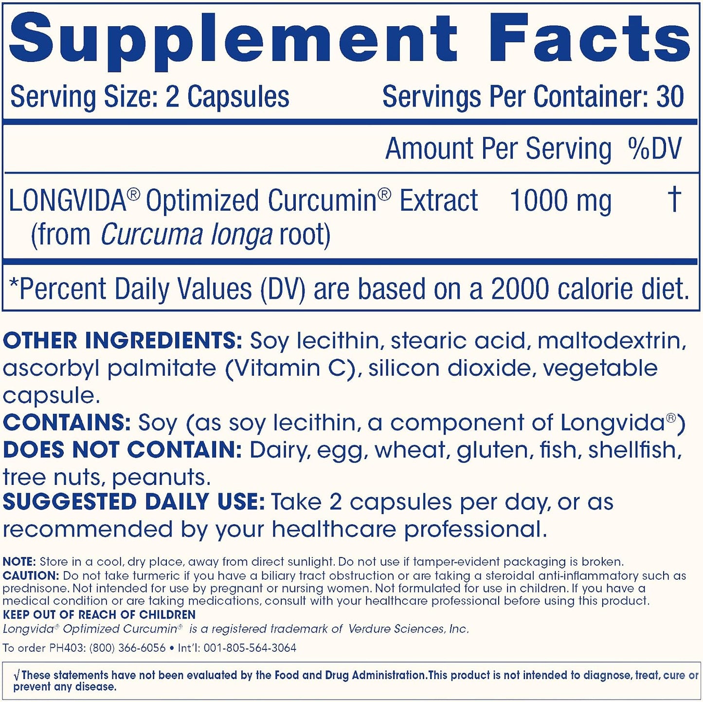 ProHealth Turmeric Curcumin Supplement: 285 Times More Bioavailable - Developed by Neuroscientists. 1000 mg Concentrated Longvida Curcumin Extract Per Serving (60 X 500mg Capsules Per Bottle)