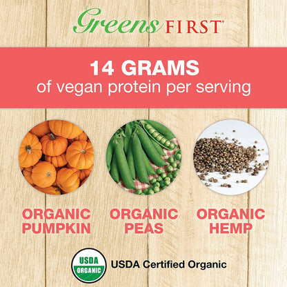 Greens First Dream Protein Plant Based – USDA Organic Dietary Supplement – Vegan