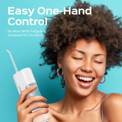 COSLUS T40 Mini Water Flosser for Travel, Portable Compact Design, Balck
