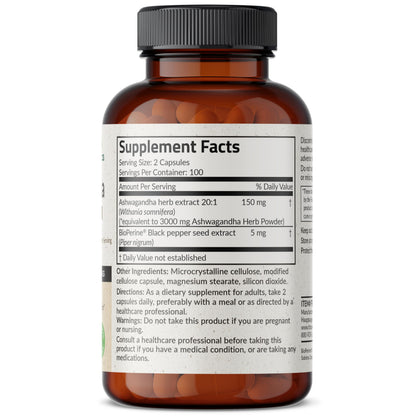 Futurebiotics Ashwagandha Extra Strength Stress & Mood Support with BioPerine