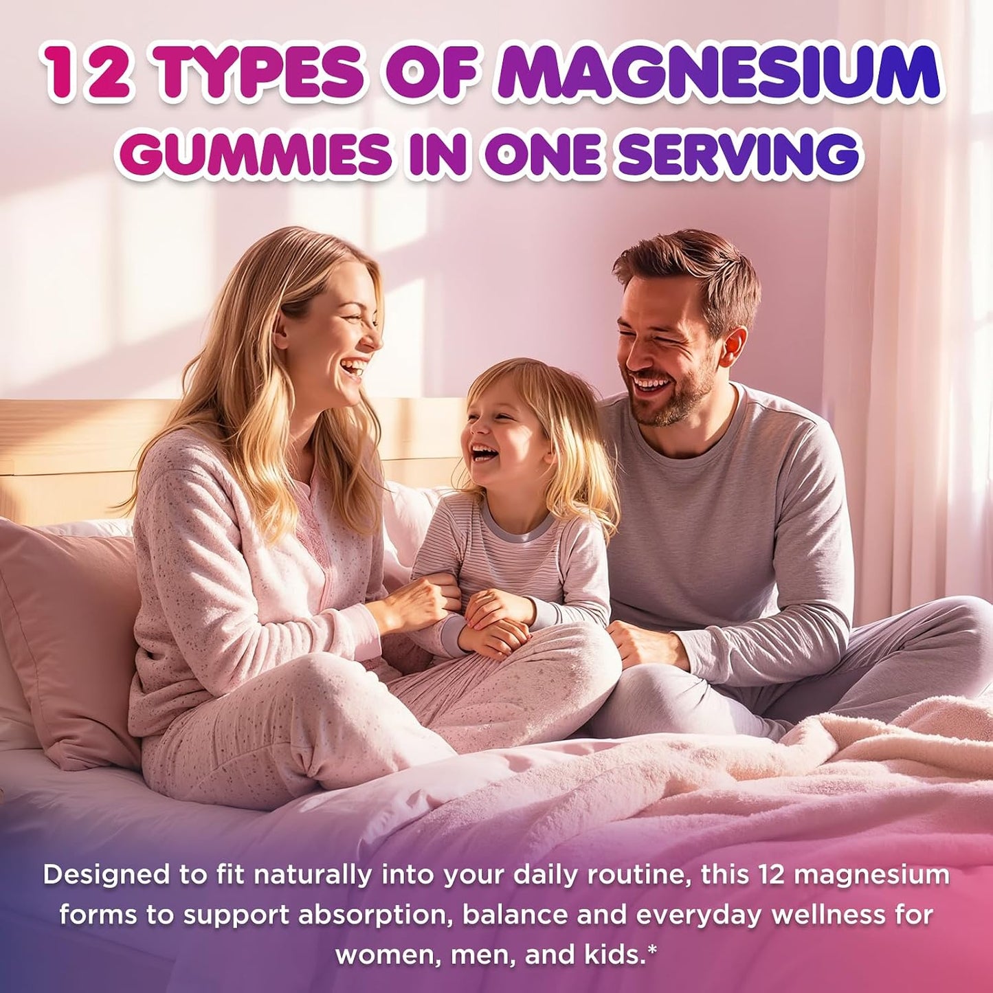 Magnesium Complex 12 in 1 - Magnesium Gummies 700mg with Glycinate, Citrate, Malate, Oxide, Taurate & More - Support Relaxation, Muscle Function, Nerve & Bone Health - Sugar Free Mixed Fruit 120 Count