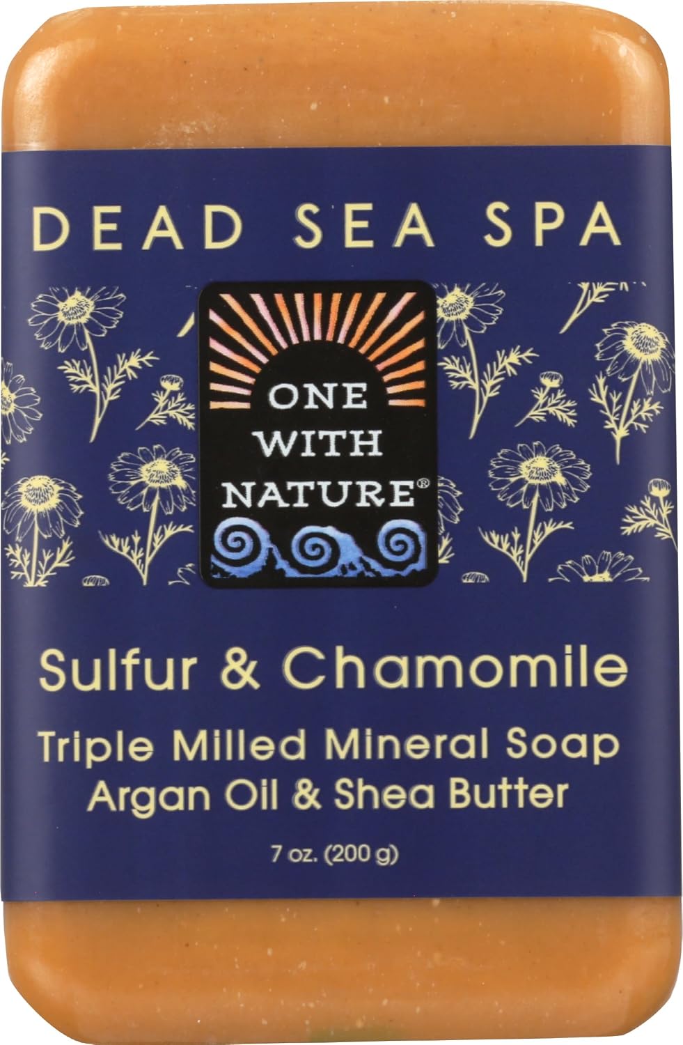 One With Nature, Bar Soap Sulfur Chamomile, 7 Ounce