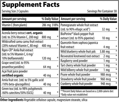 Vibrant Health Super Natural C, 120 Mg/1600 Orac, Capsules, 60-Count