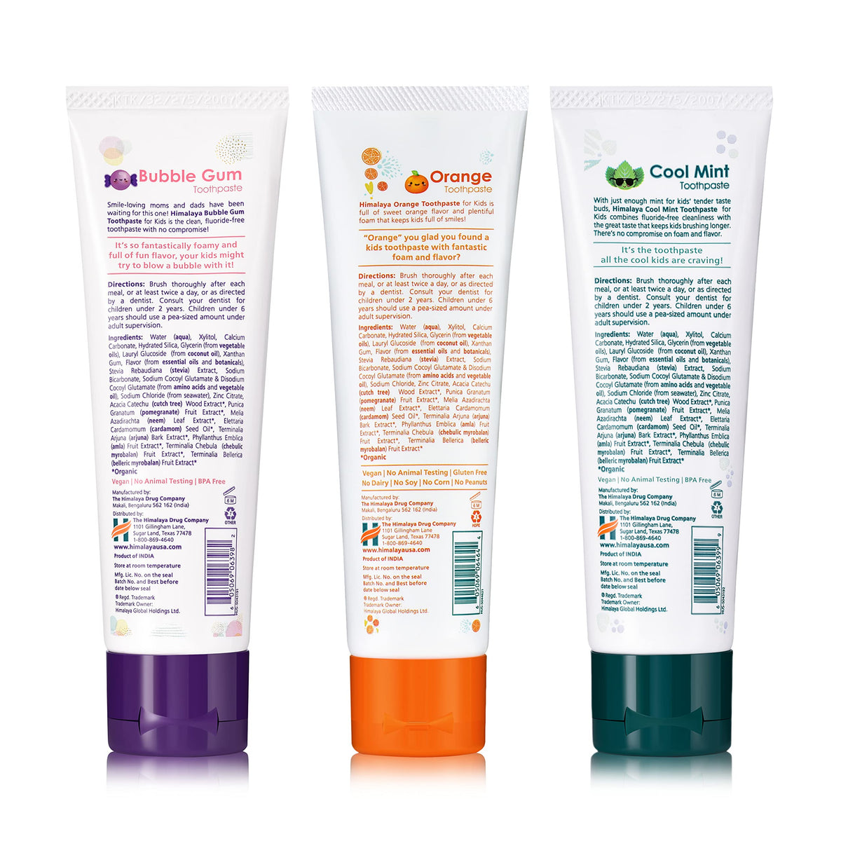 Himalaya Botanique Kids Toothpaste, Cool Mint, 4 Oz, 1 Pack