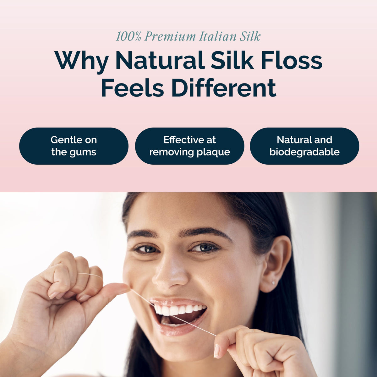 Dr. Jen 100% Italian Silk Floss, with Nano Hydroxyapatite and Xylitol