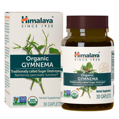 Himalaya USDA Organic Gymnema Sylvestre Supplement, 700mg, 60 Caplets