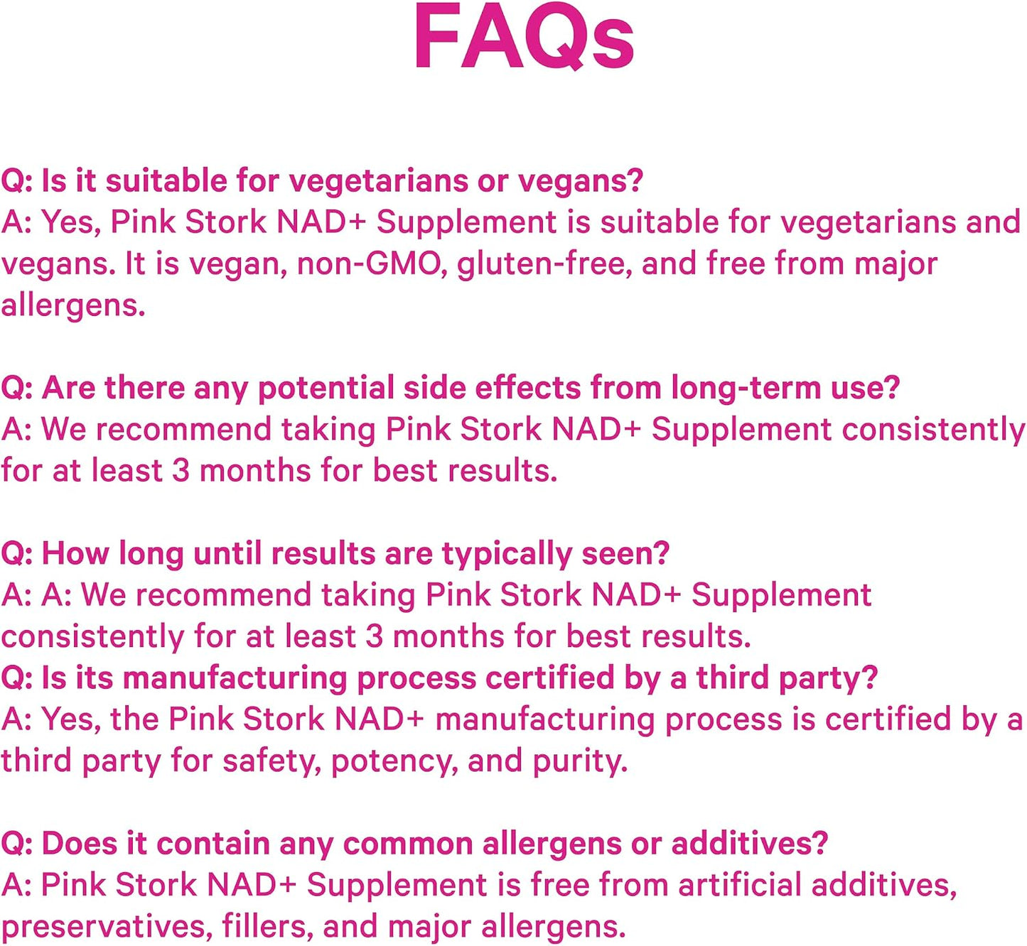 Pink Stork NAD+ Supplement for Women Over 30, 30 Capsules | 500 mg Nicotinamide Riboside NR, Clinically Studied Pure NMN Powder, Brain, Energy, + Cellular Skin Health Support