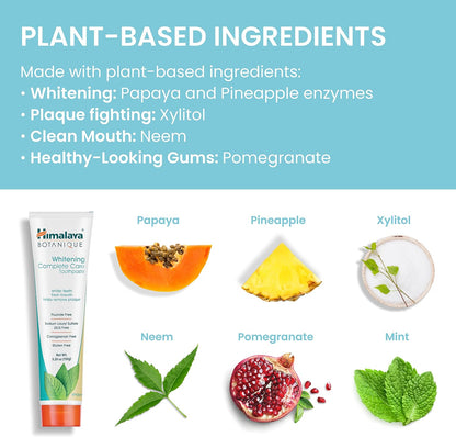 Himalaya Botanique Whitening Complete Care Toothpaste Mint, 5.29 oz, 2 Pack