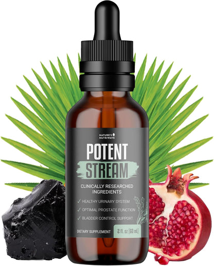 PotentStream Drops – Plant Extract Liquid – 1 Month Supply | Liquid drops with plant extracts, original formula | Made in USA | Take by dropper, mixes into water