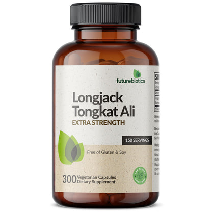 Futurebiotics Longjack Tongkat Ali Extra Strength Energy & Stamina Support - Non-GMO, 300 Vegetarian Capsules