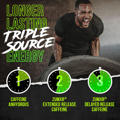 ALPHA LION Superhuman Pre Workout Powder, Beta Alanine, L-Taurine & Tri-Source Caffeine for Sustained Energy & Focus, Nitric Oxide & Citrulline for Pump (21 Servings, Sour Gummy Bear Flavor)