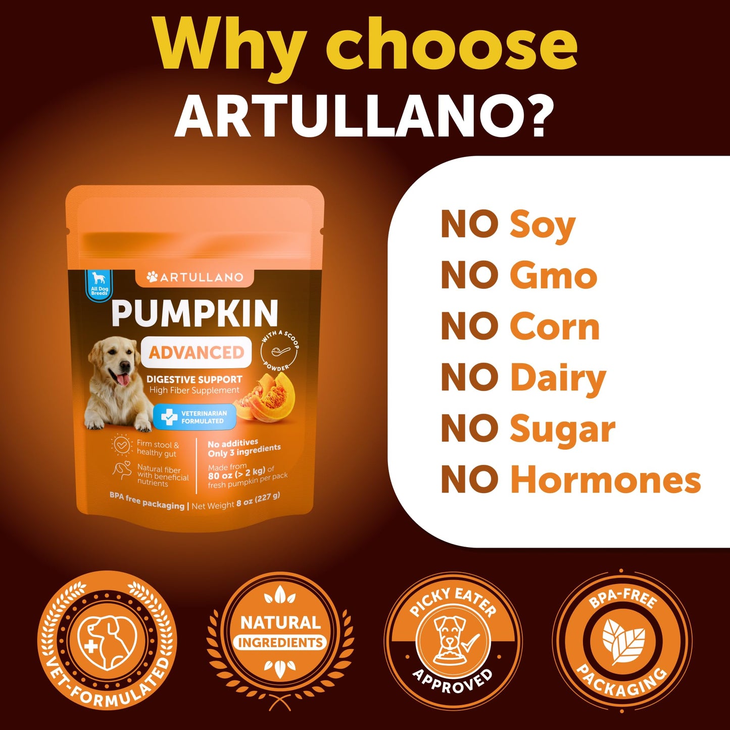 No Poo Chews for Dogs - Coprophagia Stool Eating Deterrent - Stop Eating Poop Treats with Probiotics, Digestive Enzymes, Pumpkin - Prevent Dog, Puppy from Eating Poop - Gut Health Support Supplement