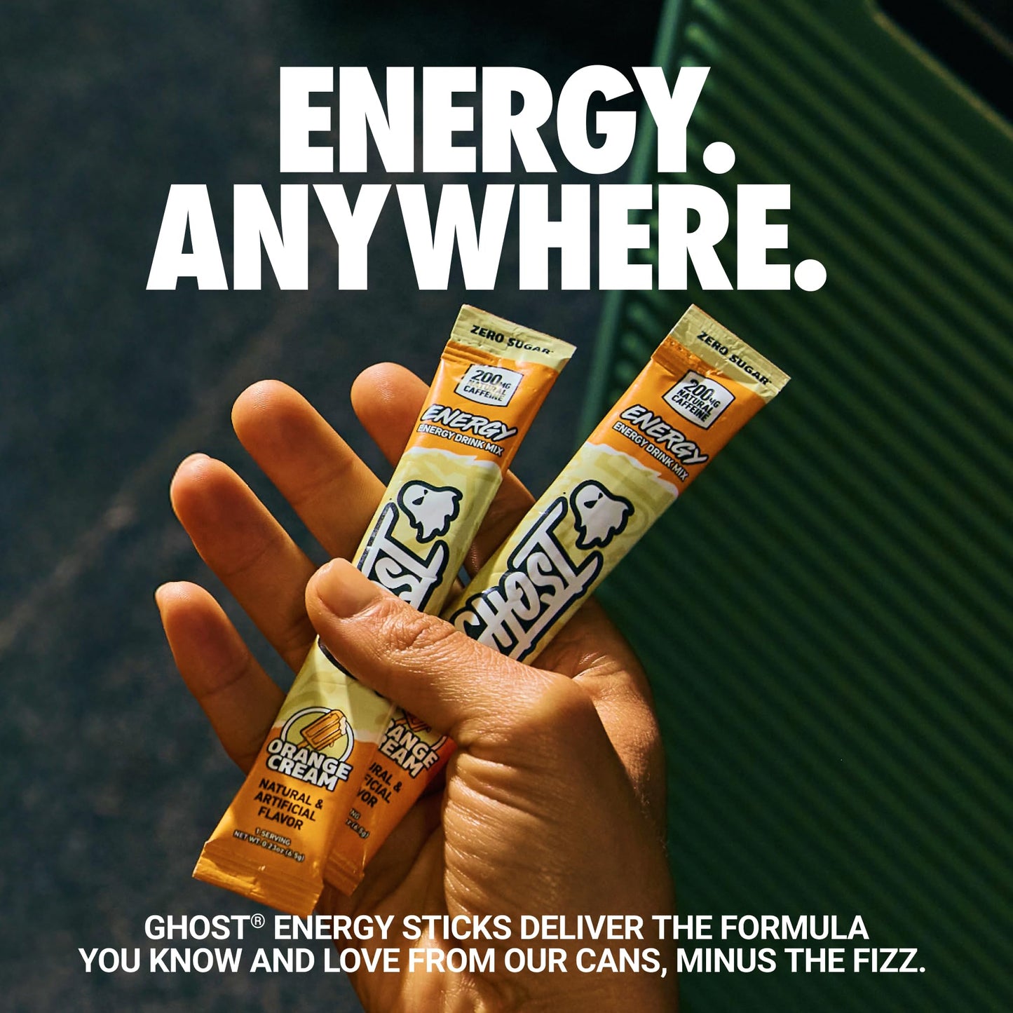 GHOST Sugar-Free Energy Drink Packets, Welch's Grape - 200mg of Natural Caffeine, Daily Vitamins & More, No Artificial Colors - Pre-Workout Energy Drink Mix - 24 On The Go Sticks