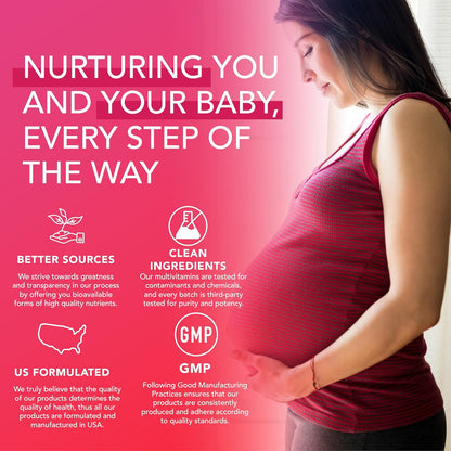 PLANT.O NUTRITION Prenatal Gummies for Women with DHA, Folate, Vitamin B C D | Delicious Multivitamin Blend for Fetal and Neural Support, Bones, Energy & Immunity During Pregnancy
