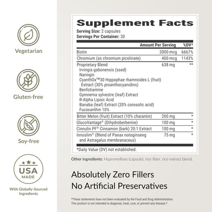 BIOptimizers Berberine Breakthrough Supplement - Metabolic Support –Healthy Metabolism - 60 Capsules – Vegetarian, Gluten-Free, Soy-Free