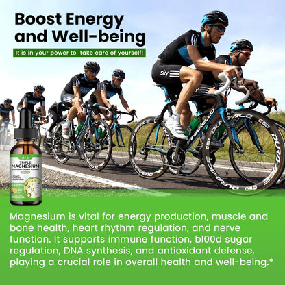 Magnesium Citrate Liquid Magnesium Drops Supplement 500mg-Support Stress Relief, Bone, Muscle, Mood, Sleep-2 Fl Oz, Vegan, Pineapple Flavor