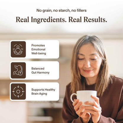 Real Mushrooms Lions Mane Mushroom Cognition (120 Capsules) Lions Mane Mushroom Powder Extract Capsules | Brain Supplement, Brain Vitamins, Focus Supplement