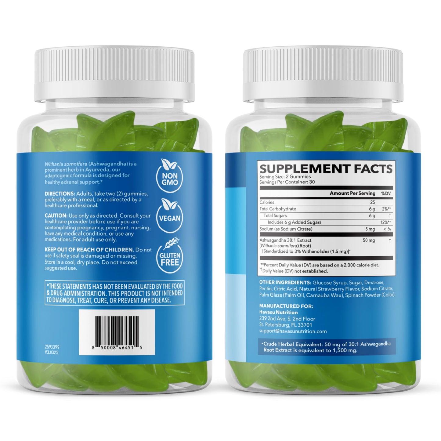 Ashwagandha 1000mg Per Serving with Artichoke Extract, 45 Servings | Ashwagandha Capsules for Stress, Mood and Energy Support, Adaptogenic Herbal Support for Adults, Vegan, Non-GMO, 90 Count