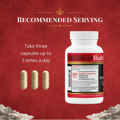 Health Concerns Rehmannia 8 - Kidney Cleanse Detox & Repair Supplement - Back Discomfort & Urinary Tract Health for Women & Men - Traditional Chinese Herbal Root Extract for Backaches - 90 Capsules