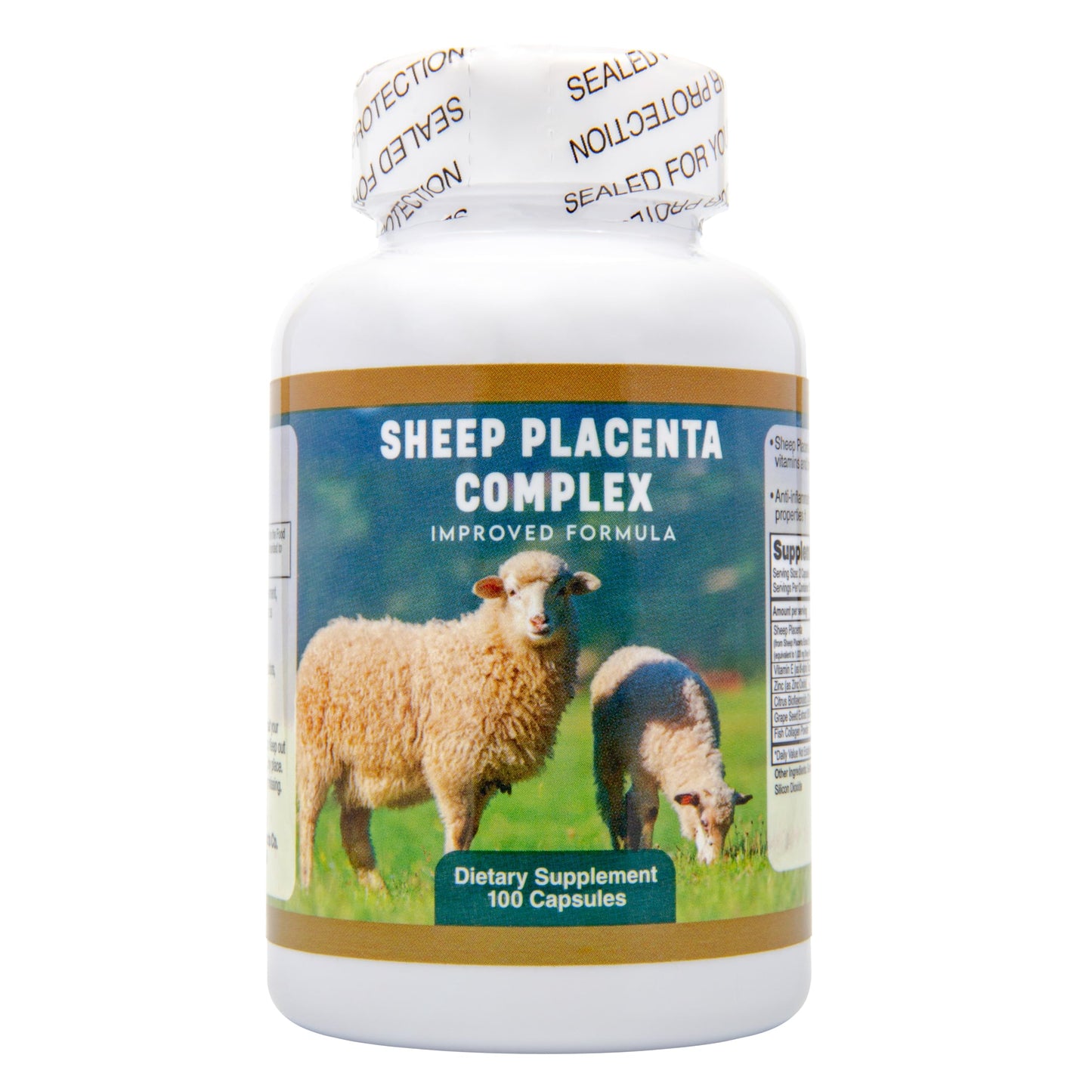 4 bottles Sheep Placenta Complex 100 Capsules/bottle, Make In USA, FRESH, Faster shipping !!