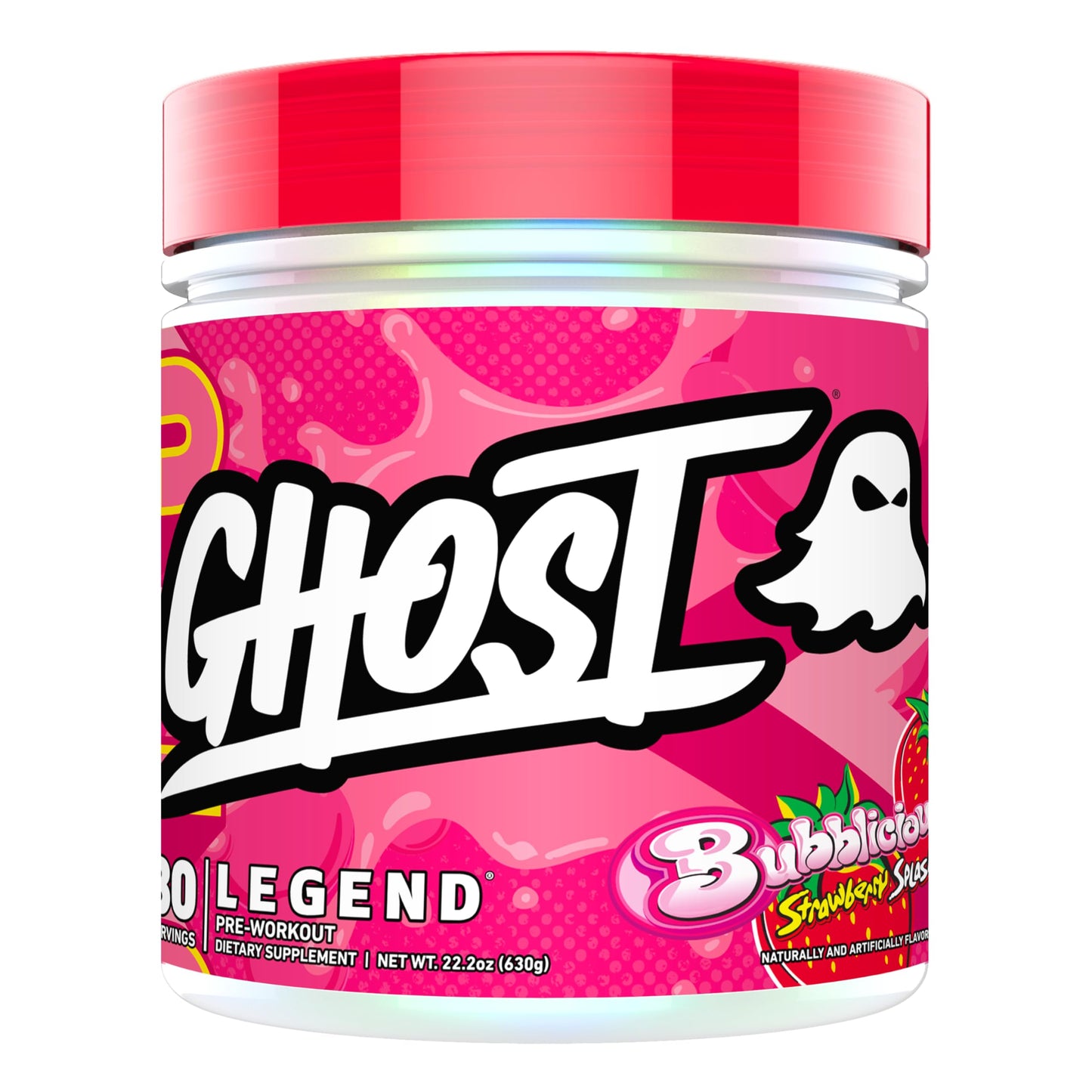 GHOST Legend Pre Workout Powder, Sonic Cherry Limeade - 30 Servings – Pre-Workout for Men & Women with Choline, L-Citrulline, & Beta Alanine for Energy & Focus