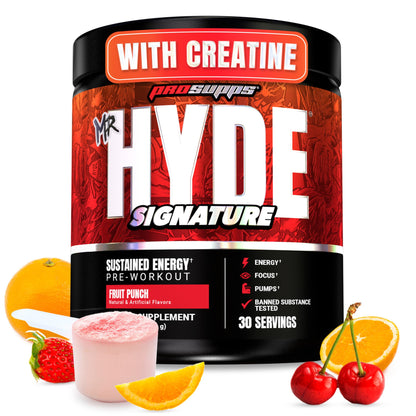 ProSupps Mr. Hyde Signature Pre Workout Powder with Creatine, Beta Alanine & Caffeine - Performance, Energy & Endurance - Clean Fitness & Gym Supplements for Men & Women (Blue Razz, 30 Servings)