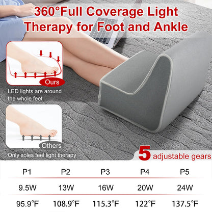 Red Light Therapy Boot for Feet, Infrared Light Therapy Slipper for Perfect Foot Care, Ideal for Ankle