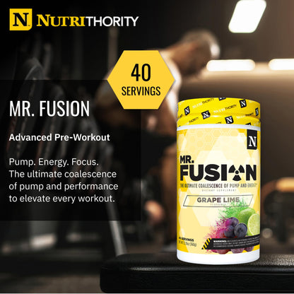 Nutrithority - Mr. Fusion Pump Pre Workout Powder (Pineapple Punch)