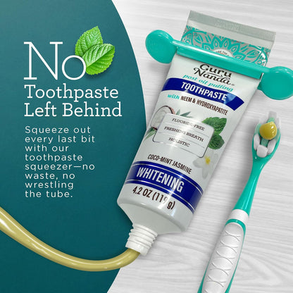 GuruNanda Hydroxyapatite Toothpaste with Neem, SLS & Fluoride Free, 4.2oz