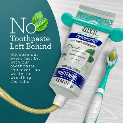 GuruNanda Hydroxyapatite Toothpaste with Neem, SLS & Fluoride Free, 4.2oz
