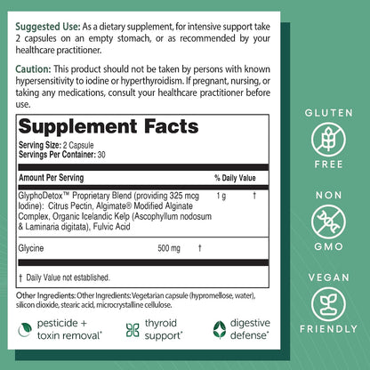 EcoNugenics Detox Rescue Supplement Bundle for Men & Women – PectaSol Modified Citrus Pectin Fiber + 2 GlyphoDetox Bottles — Safely Removes Pesticides & Agricultural Toxins, Offers Total-Body Support