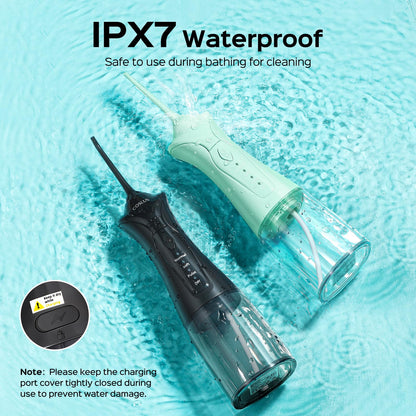 COSLUS C30 Water Dental Flosser, Upgraded DIY Mode, Black, 1Pcs