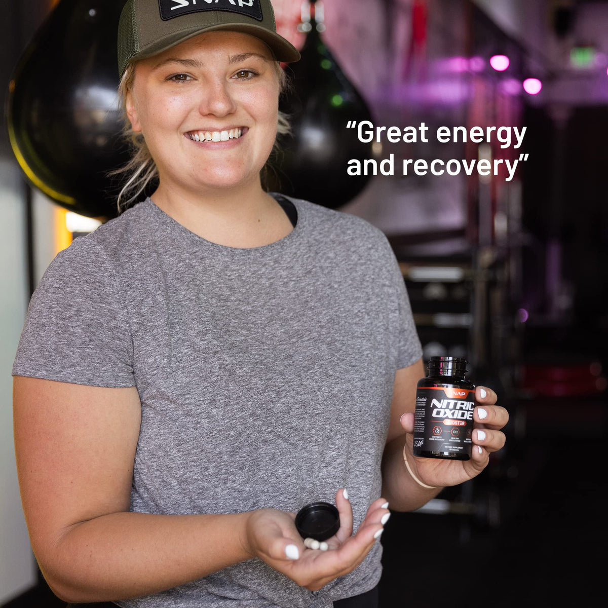 Snap Supplements Nitric Oxide Booster, Performance Formula for Stamina & Endurance