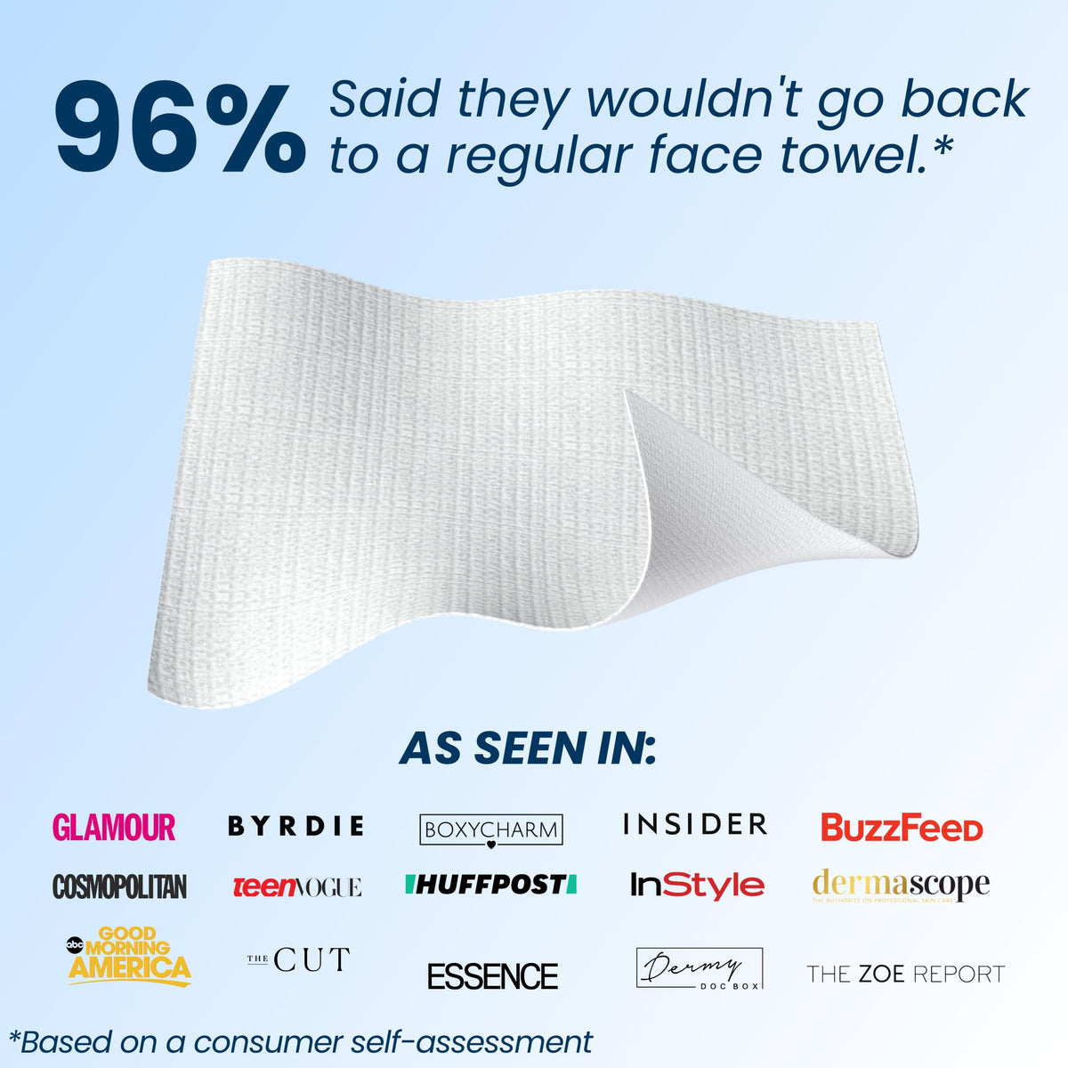Clean Skin Club Clean Towels XL, 100% USDA Biobased Dermatologist Appr