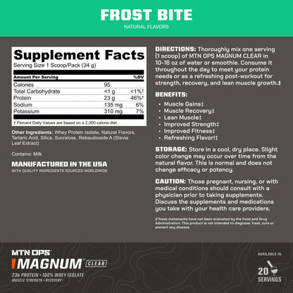 MTN OPS Magnum Clear Whey Protein Isolate, Strawberry Watermelon