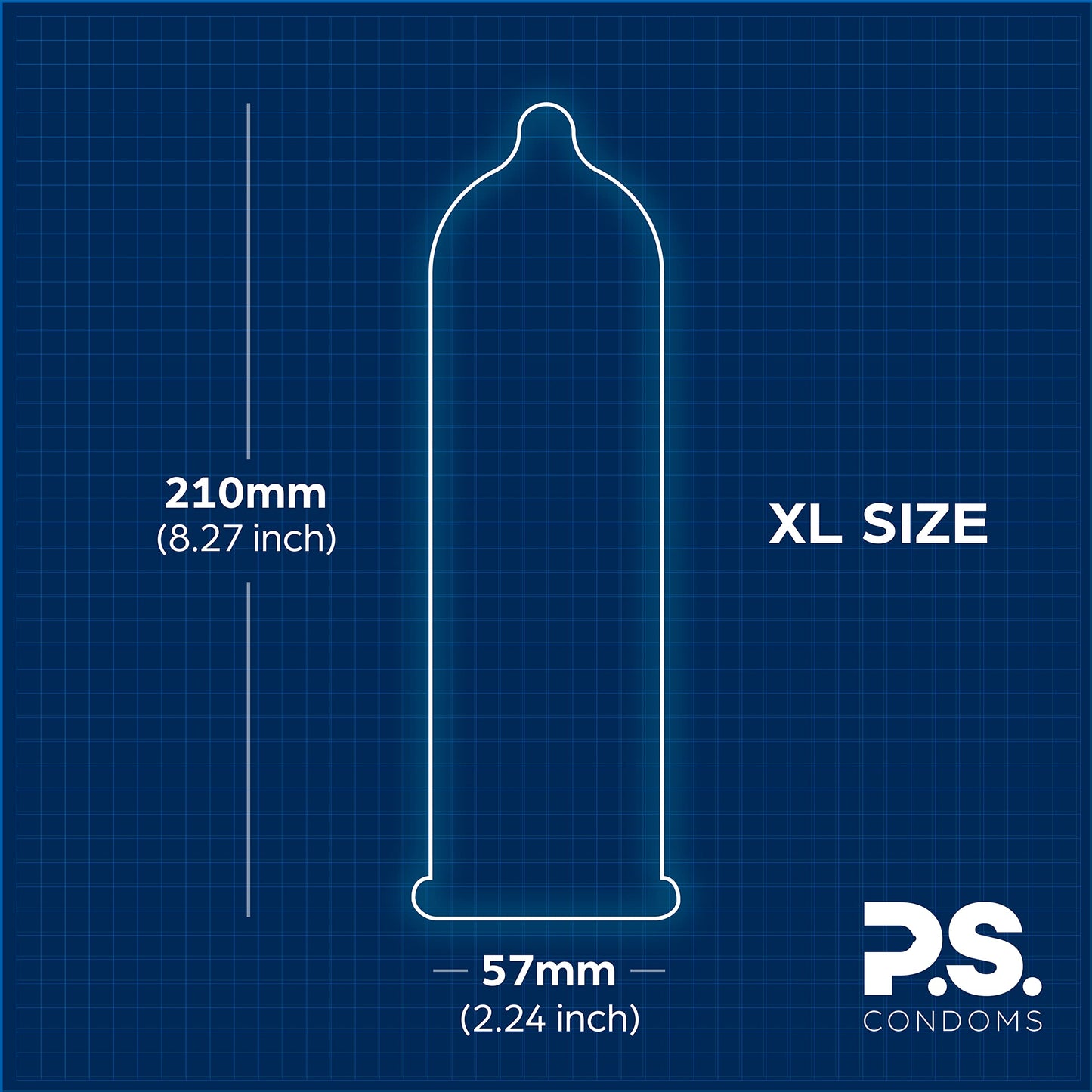 PS Condoms Exceptionally Thin Latex Condoms, Clean & Odorless, 12 Pack | Individually tested, 0.045 mm natural rubber, 40% thinner, lubricated, vegan, and free of PFAS, gluten, glycerin and parabens