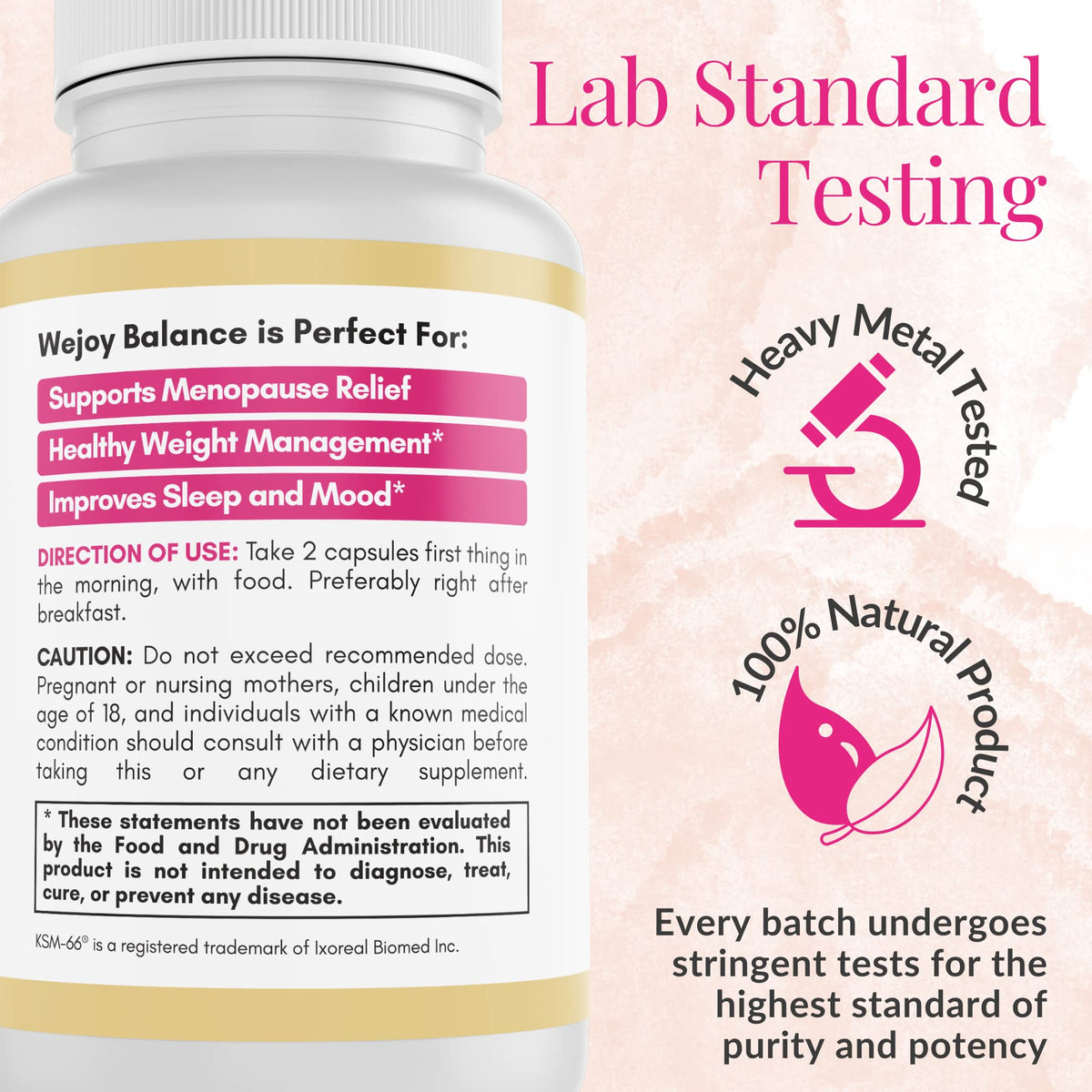 Wejoy Balance Menopause Supplements for Women - Uniquely Formulated