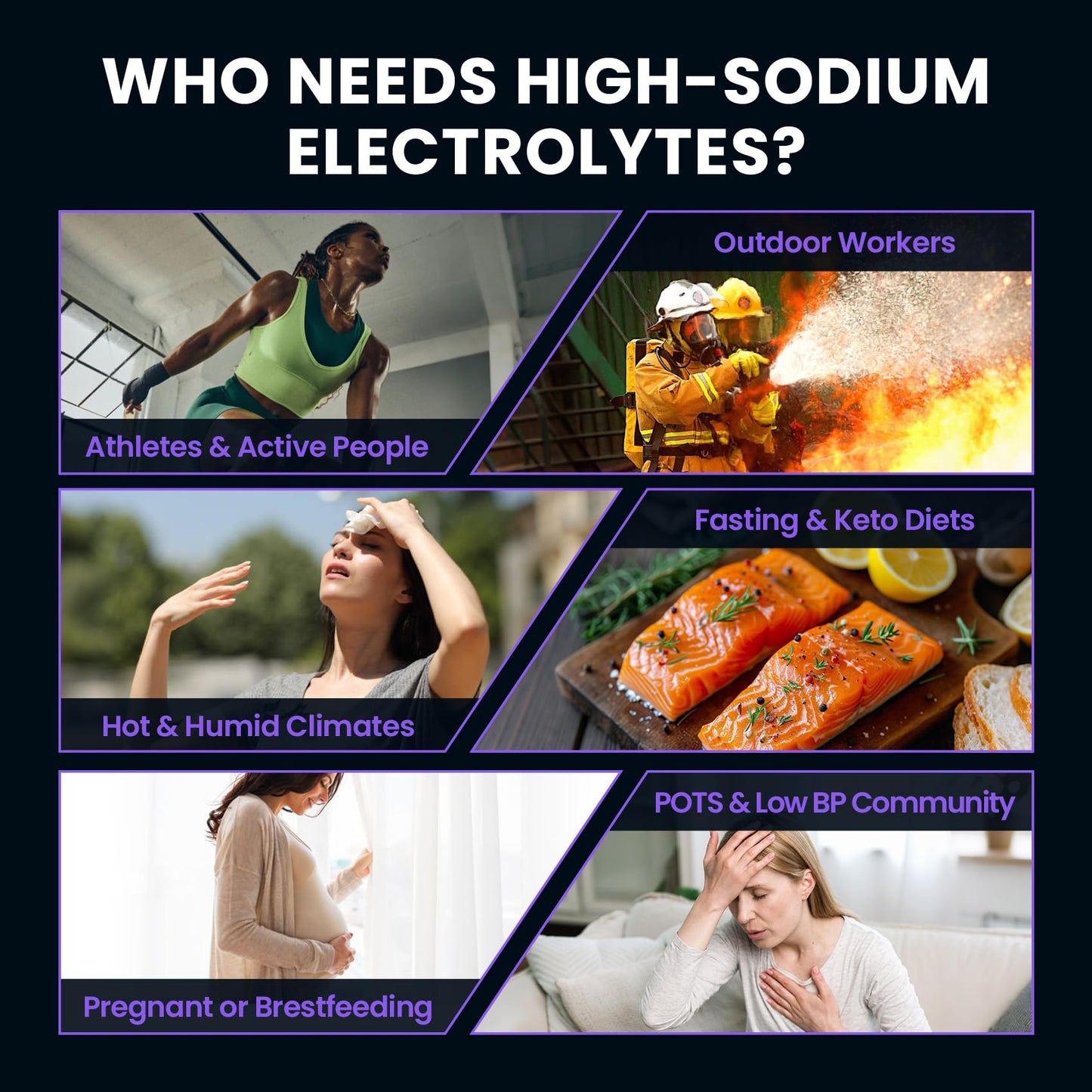 Venture Pal High Sodium Sugar-Free Electrolytes Powder Packets, 16 Sticks | Hydration Packets with Sodium, Potassium & Magnesium, Zero Calories, Keto, Vegan, and Paleo Friendly