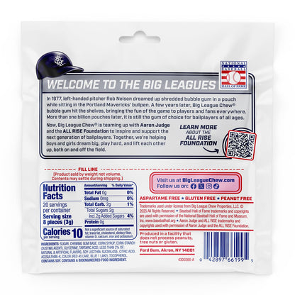 Big League Chew Original - Chewing Bubble Gum Pack of 3, 2.12 oz