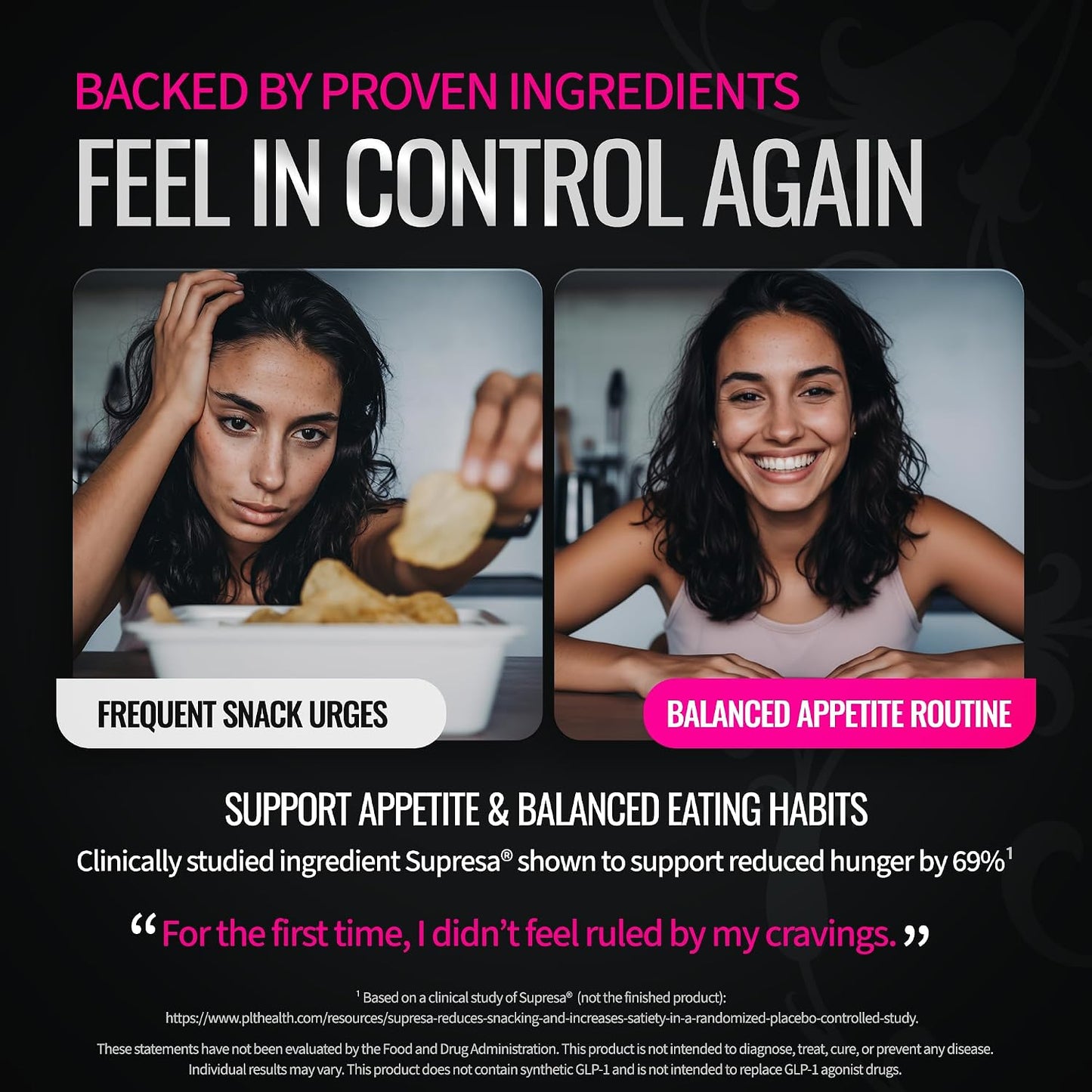 GLP Trigger for Women – Appetite & Craving Support Supplement – 22 Active Ingredients & 14 Probiotic Strains - with Supresa®, Berberine, Green Tea, Estrogen Support(60 Vegan Capsules)