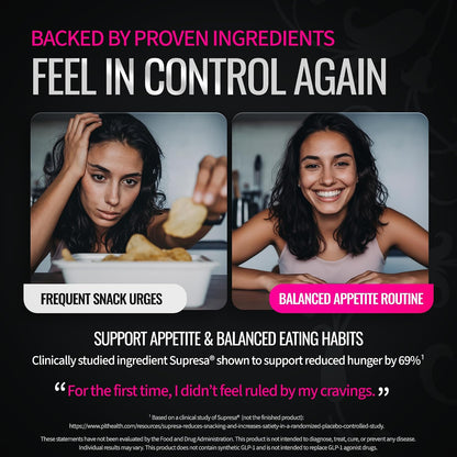 GLP Trigger for Women – Appetite & Craving Support Supplement – 22 Active Ingredients & 14 Probiotic Strains - with Supresa®, Berberine, Green Tea, Estrogen Support(60 Vegan Capsules)