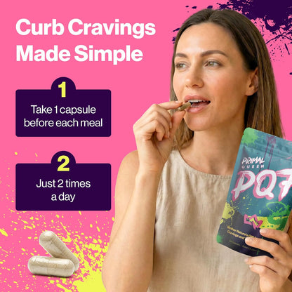 Primal Queen PQ7 Appetite Control, Cravings, Hunger & Fullness, 60 Capsules | Stimulant-Free Daily Formula for Women to Help Curb Snacking and Stay Satisfied