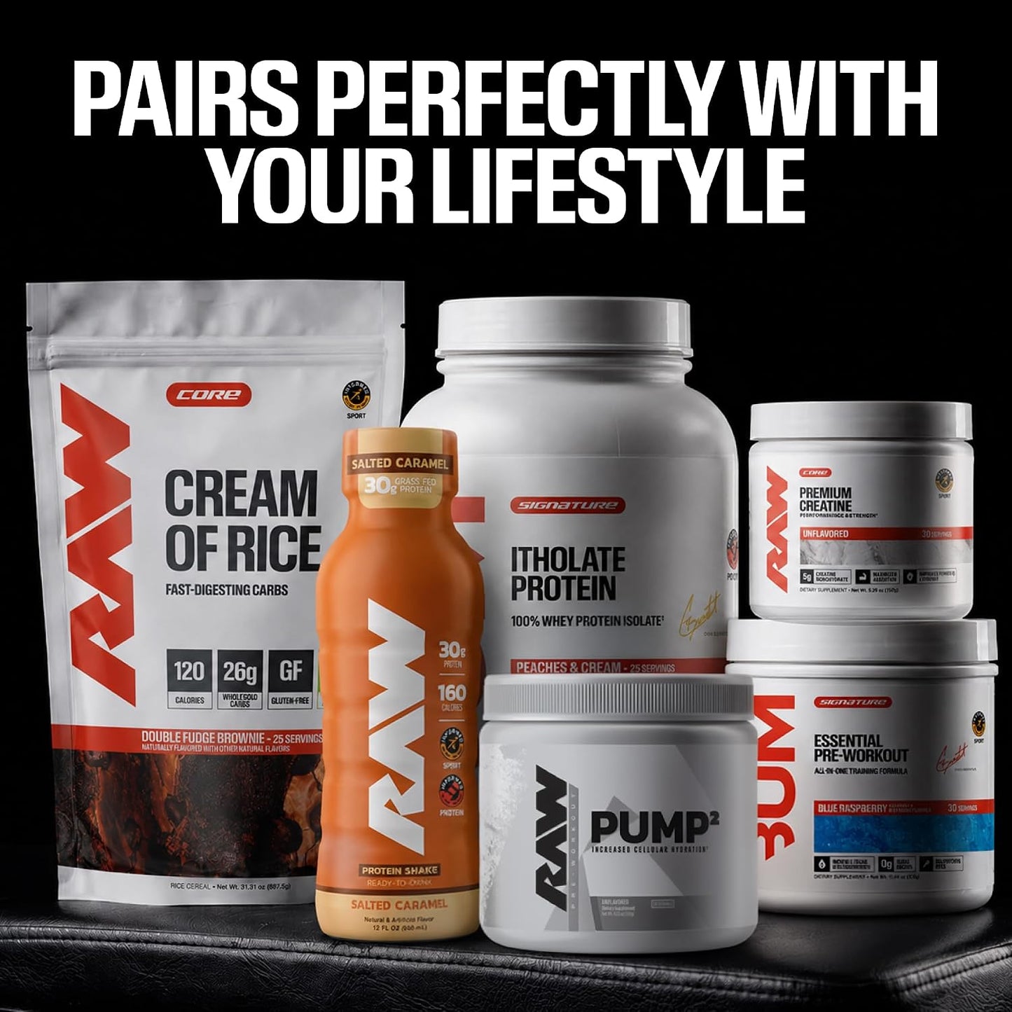 RAW Pump2 Pre Workout | Glycerol Pump Pre Workout Supplement, Pair Pump Supplement for Best Results Or Any Preworkout Powder | Enhanced Hydration and Boost Energy | Unflavored (20 Servings)