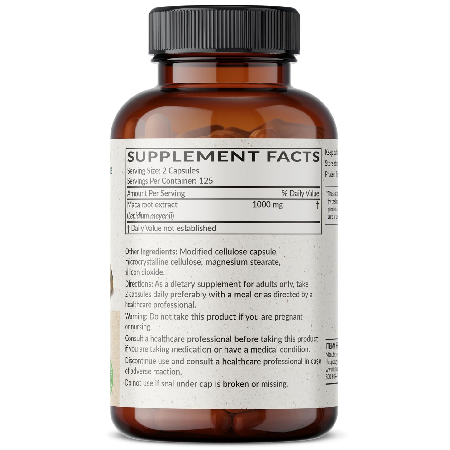 Futurebiotics Maca Root Extra Strength Supports Energy, Stamina & Reproductive Health, Non-GMO, 250 Vegetarian Capsules