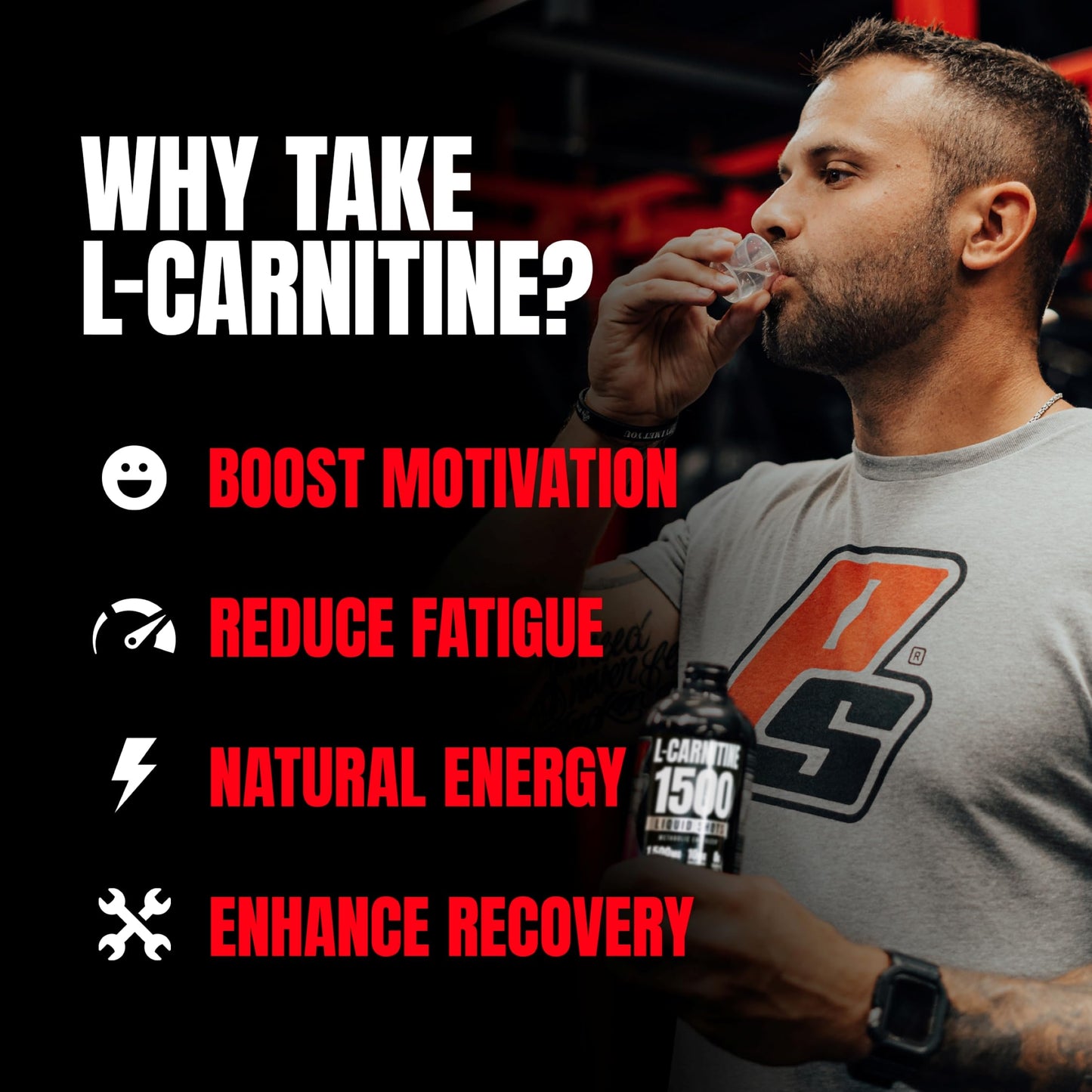 ProSupps L-Carnitine Liquid 3000, Stimulant-Free Liquid Shots for Men & Women - Clean Workout Drink for Energy, Performance & Muscle Recovery - No Sugar, No Carbs - 31 Servings, Berry